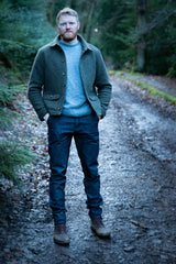 PORLOCK WORK JEANS IN COTTON AND RECYCLED POLYESTER MIX